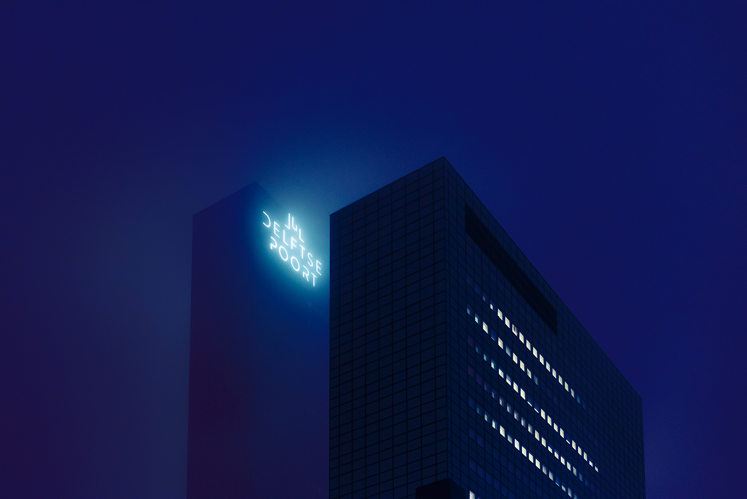 building in the fog